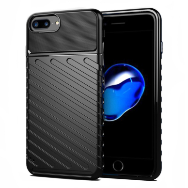Tpu Dėklas Nugarėlė "Thunder Case Flexible Tough Rugged" Iphone 8 Plus / Iphone 7 Plus Juodas