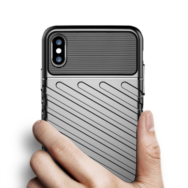Tpu Dėklas Nugarėlė "Thunder Case Flexible Tough Rugged" Iphone Xs Max Juodas  2