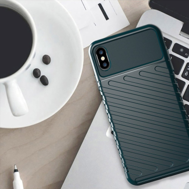 Tpu Dėklas Nugarėlė "Thunder Case Flexible Tough Rugged" Iphone Xs Max Juodas  4