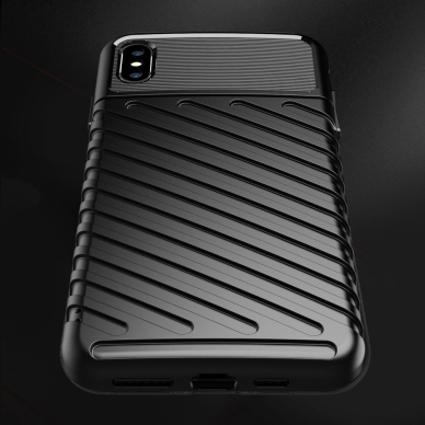 Tpu Dėklas Nugarėlė "Thunder Case Flexible Tough Rugged" Iphone Xs Max Juodas  5