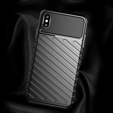 Tpu Dėklas Nugarėlė "Thunder Case Flexible Tough Rugged" Iphone Xs Max Juodas  8