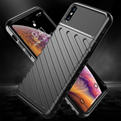 Tpu Dėklas Nugarėlė "Thunder Case Flexible Tough Rugged" Iphone Xs Max Žalias  1