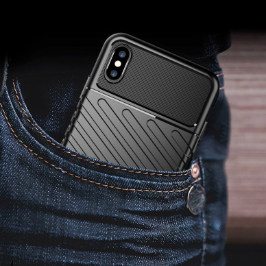 Tpu Dėklas Nugarėlė "Thunder Case Flexible Tough Rugged" Iphone Xs Max Žalias  9