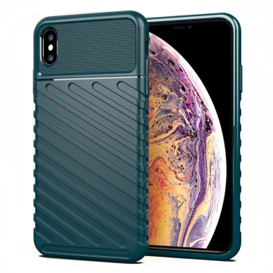 Tpu Dėklas Nugarėlė "Thunder Case Flexible Tough Rugged" Iphone Xs Max Žalias