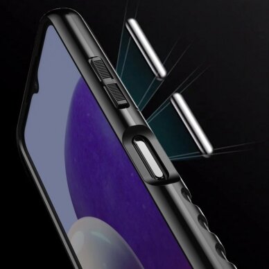 Dėklas Thunder Case Flexible Tough Rugged Cover TPU Samsung Galaxy A22 5G Juodas 10