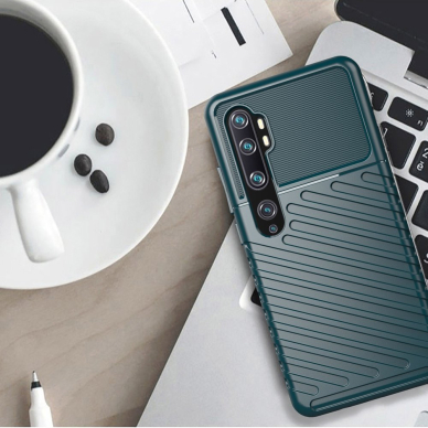 Tpu Dėklas Nugarėlė "Thunder Case Flexible Tough Rugged" Samsung Galaxy Note 10 Juodas  5