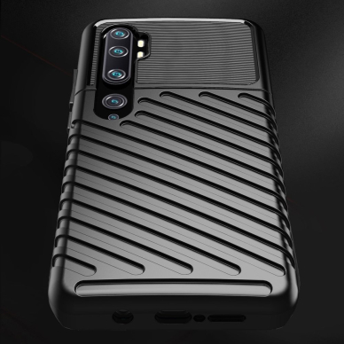 Tpu Dėklas Nugarėlė "Thunder Case Flexible Tough Rugged" Samsung Galaxy Note 10 Juodas  6