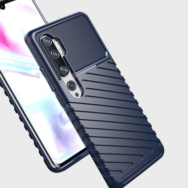 Tpu Dėklas Nugarėlė "Thunder Case Flexible Tough Rugged" Samsung Galaxy Note 10 Juodas  7