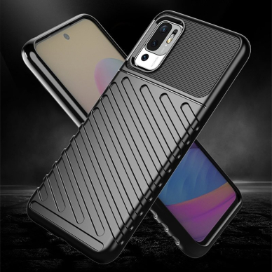 Dėklas Thunder Case Flexible Tough Rugged Cover TPU Xiaomi Redmi Note 10 5G / Poco M3 Pro Juodas 2