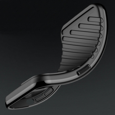 Thunder silikoninis šarvuotas dėklas Samsung Galaxy A56 / A36 - juodas 5