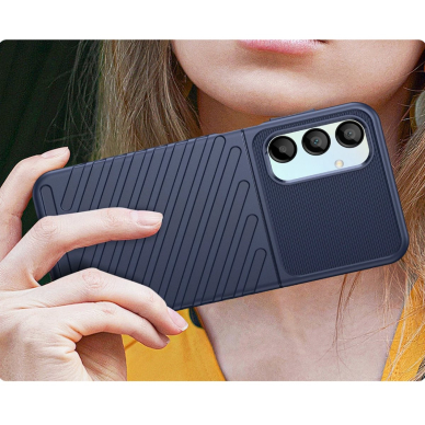 Thunder silikoninis šarvuotas dėklas Samsung Galaxy A56 / A36 - mėlynas 3