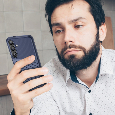 Thunder Dėklas Samsung Galaxy S25+ Silicone Armored Cover - Mėlynas 6 Thunder Dėklas Samsung Galaxy S25+ Silicone Armored Cover - Mėlynas 6