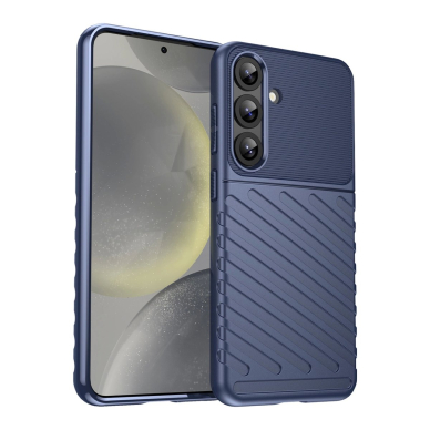 Thunder Dėklas Samsung Galaxy S25+ Silicone Armored Cover - Mėlynas Thunder Dėklas Samsung Galaxy S25+ Silicone Armored Cover - Mėlynas