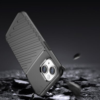 Akcija! Dėklas Thunder Case iPhone 14 Juodas  2