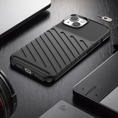 Akcija! Dėklas Thunder Case iPhone 14 Juodas  6