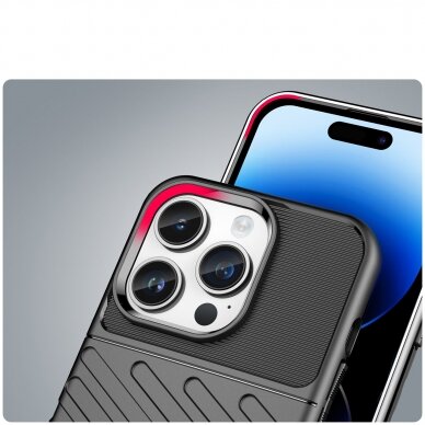 Dėklas Thunder Case iPhone 14 Pro Max Juodas 5