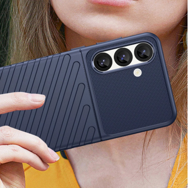 Thunder Dėklas Samsung Galaxy S25 Silicone Armored Dėklas - Mėlynas 5 Thunder Dėklas Samsung Galaxy S25 Silicone Armored Dėklas - Mėlynas 5