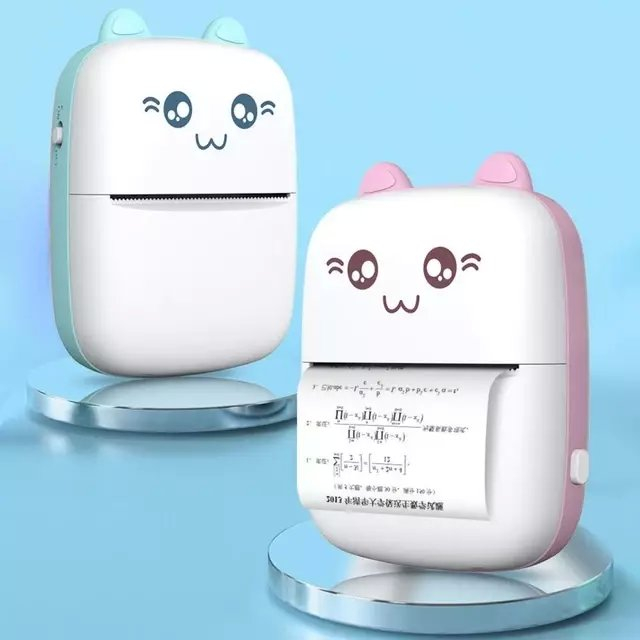 Thermal printer mini cat HURC9 - rožinis 12 Thermal printer mini cat HURC9 - rožinis 12