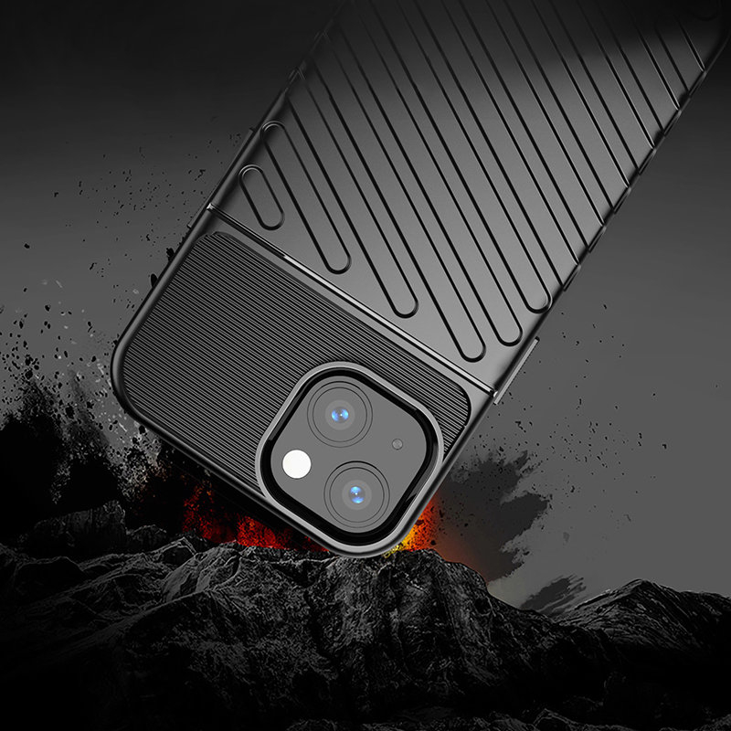 Thunder Case Flexible Tough Rugged Cover TPU dėklas iPhone 13 mini mėlynas 6 Thunder Case Flexible Tough Rugged Cover TPU dėklas iPhone 13 mini mėlynas 6