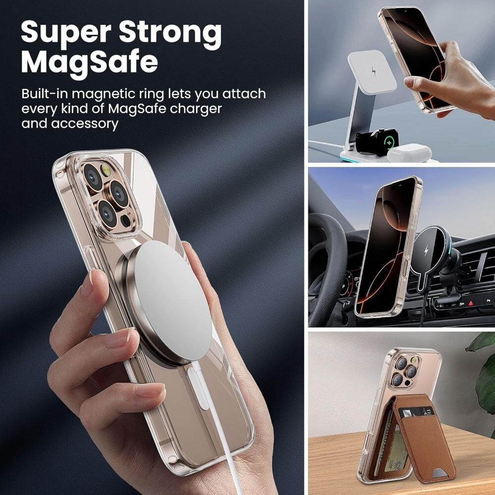 iPhone 16 Pro TP Flex MagSafe dėklas – skaidrus 2 iPhone 16 Pro TP Flex MagSafe dėklas – skaidrus 2