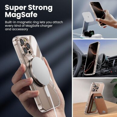 iPhone 16 Pro TP Flex MagSafe dėklas – skaidrus 2 iPhone 16 Pro TP Flex MagSafe dėklas – skaidrus 2