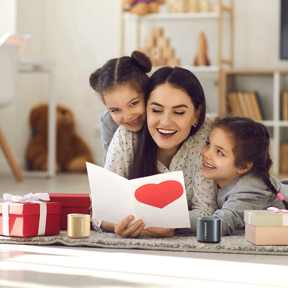 Tronsmart Nimo 5W bluetooth 5.3 mini garsiaklabis - Auksinė 8 Tronsmart Nimo 5W bluetooth 5.3 mini garsiaklabis - Auksinė 8