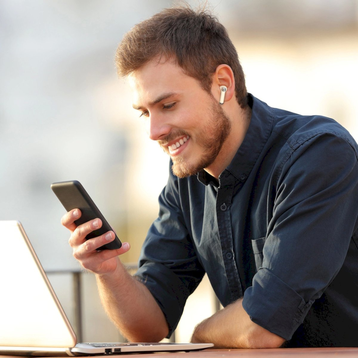 Belaidės ausinės Tronsmart Soundfii R4 Bluetooth 5.3 ENC – baltos 14