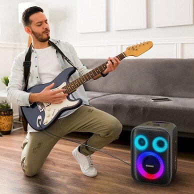 Tronsmart Halo 200 120W belaidė kolonėlė + 2 mikrofonai – juoda 8