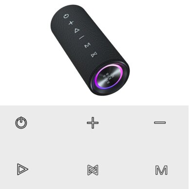 Nešiojamas „Bluetooth“ garsiakalbis Tronsmart Mirtune C2 24W – juodas 6 Nešiojamas „Bluetooth“ garsiakalbis Tronsmart Mirtune C2 24W – juodas 6