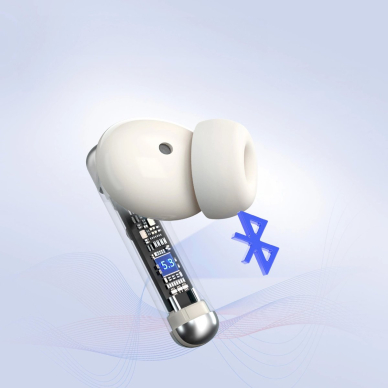 Belaidės ausinės Tronsmart Soundfii R4 Bluetooth 5.3 ENC – baltos 8