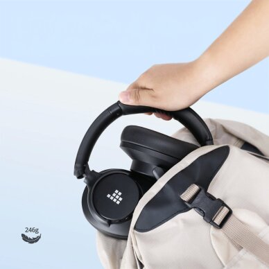 Belaidės ausinės Tronsmart Soundfii Q20S Hybrid ANC su aktyviu triukšmo slopinimu – juodos 8 Belaidės ausinės Tronsmart Soundfii Q20S Hybrid ANC su aktyviu triukšmo slopinimu – juodos 8