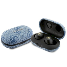 TWS Guess 4G Metal Bluetooth ausinės su ENC įkrovimo stotele - mėlynos