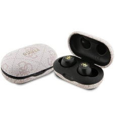 TWS Guess 4G Metal Bluetooth ausinės su ENC įkrovimo stotele - rožinės