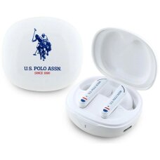 Belaidės ausinės TWS US Polo DH Logo Bluetooth – baltos