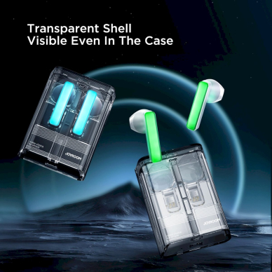 TWS Joyroom JR-TC1 IceLens Series wireless AusinėsLED lights - baltas 9 TWS Joyroom JR-TC1 IceLens Series wireless AusinėsLED lights - baltas 9