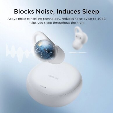 Joyroom JR-TS2 Cozydots Series TWS belaidės ausinės su aktyviu triukšmo slopinimu, Bluetooth 5.3 – baltos 2