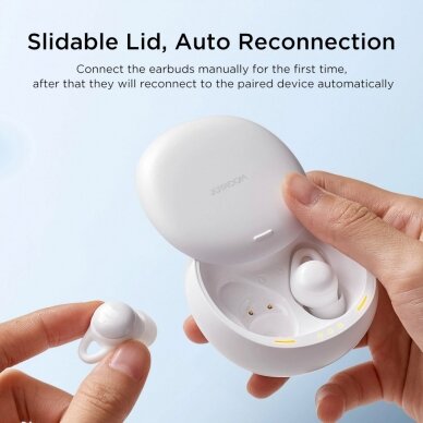 Joyroom JR-TS2 Cozydots Series TWS belaidės ausinės su aktyviu triukšmo slopinimu, Bluetooth 5.3 – baltos 6