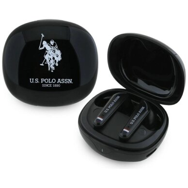 Belaidės ausinės TWS US Polo DH Logo Bluetooth – juodos