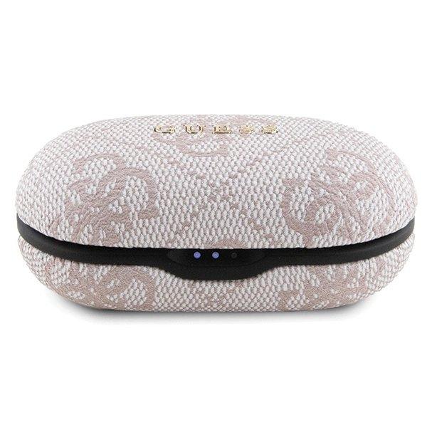 – TWS Guess 4G Metal Bluetooth ausinės su ENC įkrovimo stotele - Rožinės 1