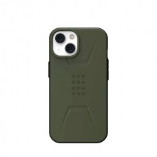 UAG Civilian - Apsauginis dėklas skirta iPhone 14 Plus pritaikyta su MagSafe (olive)