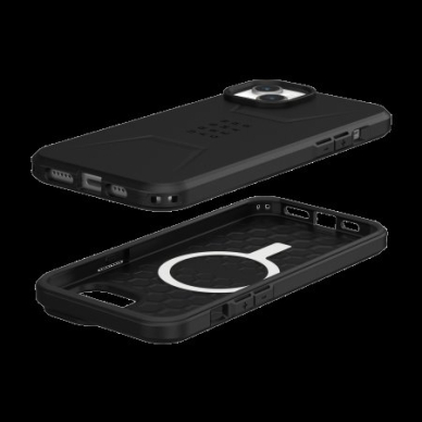 UAG Civilian Magsafe - Apsauginis dėklas skirta iPhone 15 Plus (Juodas) 2