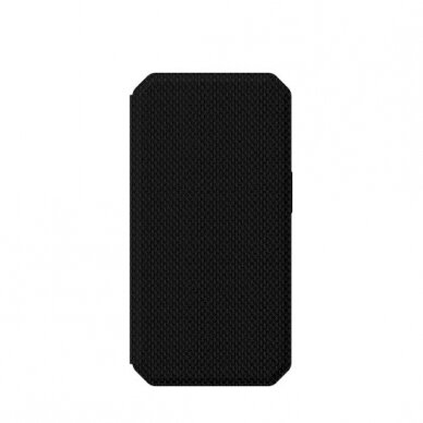 UAG Metropolis - Apsauginis dėklas su flap skirta iPhone 14 Pro (kevlar-Juodas)