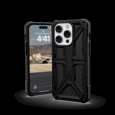 UAG Monarch - Apsauginis dėklas skirta iPhone 14 Pro (carbon fiber) 1 UAG Monarch - Apsauginis dėklas skirta iPhone 14 Pro (carbon fiber) 1