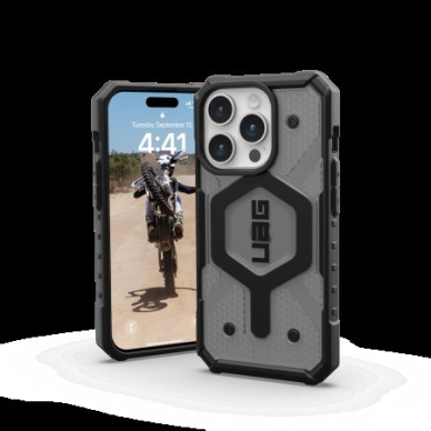 UAG Pathfinder Magsafe - Apsauginis dėklas skirta iPhone 15 Pro (ash) 1 UAG Pathfinder Magsafe - Apsauginis dėklas skirta iPhone 15 Pro (ash) 1