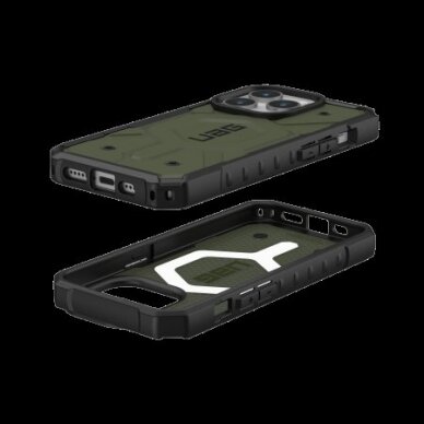 UAG Pathfinder Magsafe - Apsauginis dėklas skirta iPhone 15 Pro (olive) 2 UAG Pathfinder Magsafe - Apsauginis dėklas skirta iPhone 15 Pro (olive) 2