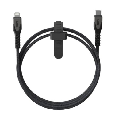 UAG Rugged USB-C kabelis 30W 1.5 m – pilkas