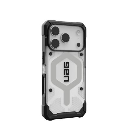 iPhone 17 Pro UAG Pathfinder Clear MagSafe dėklas – baltai pilkas 1
