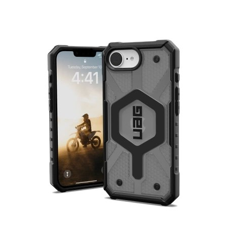 UAG Pathfinder Permatomas MagSafe iPhone 16e Dėklas - Pilkas/Juodas UAG Pathfinder Permatomas MagSafe iPhone 16e Dėklas - Pilkas/Juodas