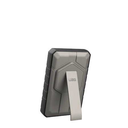 UAG Rugged 10K Powerbank 10000mAh su MagSafe, 10W stovas + kabelis – titano 1