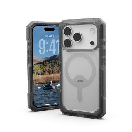 iPhone 17 Pro UAG Trooper MagSafe dėklas – skaidriai juodas